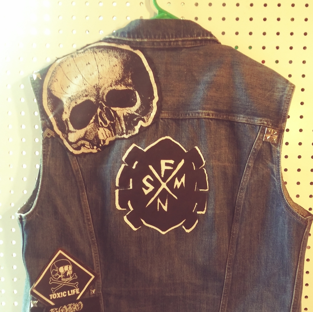 Canvas Iron-on Spider-Punk Patch